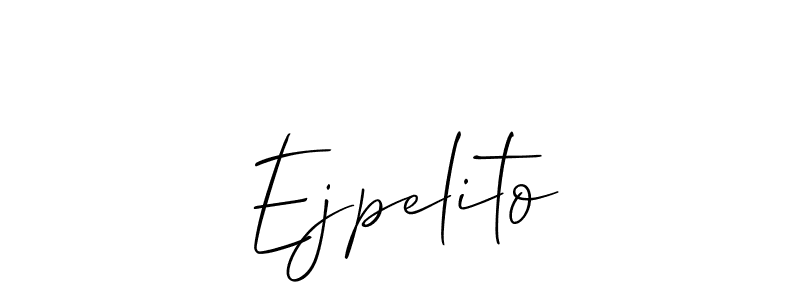 Also You can easily find your signature by using the search form. We will create Ejpelito name handwritten signature images for you free of cost using Allison_Script sign style. Ejpelito signature style 2 images and pictures png