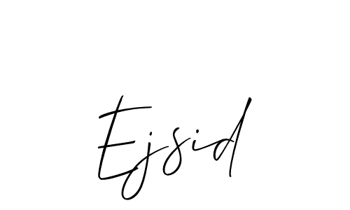 You can use this online signature creator to create a handwritten signature for the name Ejsid. This is the best online autograph maker. Ejsid signature style 2 images and pictures png