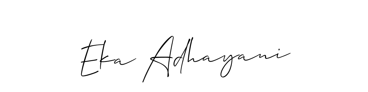 Check out images of Autograph of Eka Adhayani name. Actor Eka Adhayani Signature Style. Allison_Script is a professional sign style online. Eka Adhayani signature style 2 images and pictures png