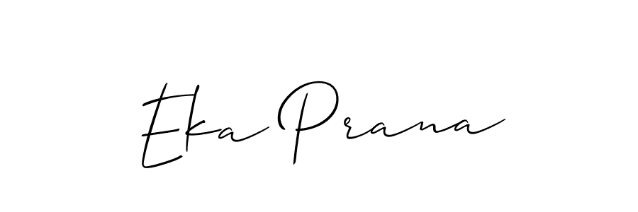 How to Draw Eka Prana signature style? Allison_Script is a latest design signature styles for name Eka Prana. Eka Prana signature style 2 images and pictures png