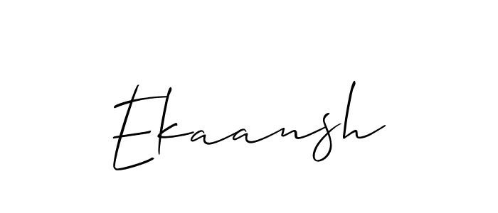 Also we have Ekaansh name is the best signature style. Create professional handwritten signature collection using Allison_Script autograph style. Ekaansh signature style 2 images and pictures png