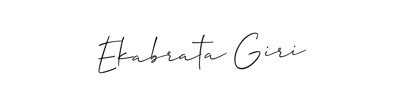 The best way (Allison_Script) to make a short signature is to pick only two or three words in your name. The name Ekabrata Giri include a total of six letters. For converting this name. Ekabrata Giri signature style 2 images and pictures png