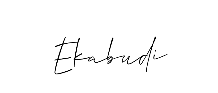 Also You can easily find your signature by using the search form. We will create Ekabudi name handwritten signature images for you free of cost using Allison_Script sign style. Ekabudi signature style 2 images and pictures png