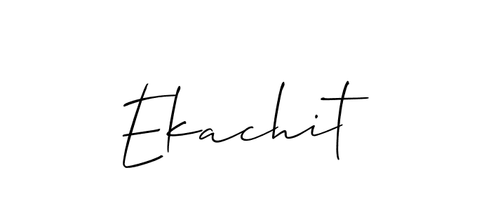 Use a signature maker to create a handwritten signature online. With this signature software, you can design (Allison_Script) your own signature for name Ekachit. Ekachit signature style 2 images and pictures png