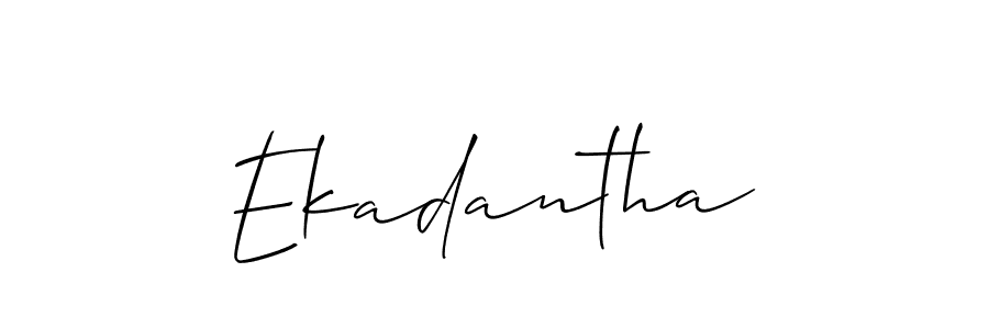 Design your own signature with our free online signature maker. With this signature software, you can create a handwritten (Allison_Script) signature for name Ekadantha. Ekadantha signature style 2 images and pictures png