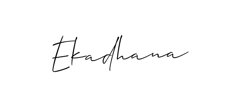 How to make Ekadhana name signature. Use Allison_Script style for creating short signs online. This is the latest handwritten sign. Ekadhana signature style 2 images and pictures png