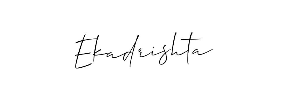 Make a beautiful signature design for name Ekadrishta. Use this online signature maker to create a handwritten signature for free. Ekadrishta signature style 2 images and pictures png