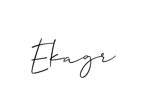 Also we have Ekagr name is the best signature style. Create professional handwritten signature collection using Allison_Script autograph style. Ekagr signature style 2 images and pictures png