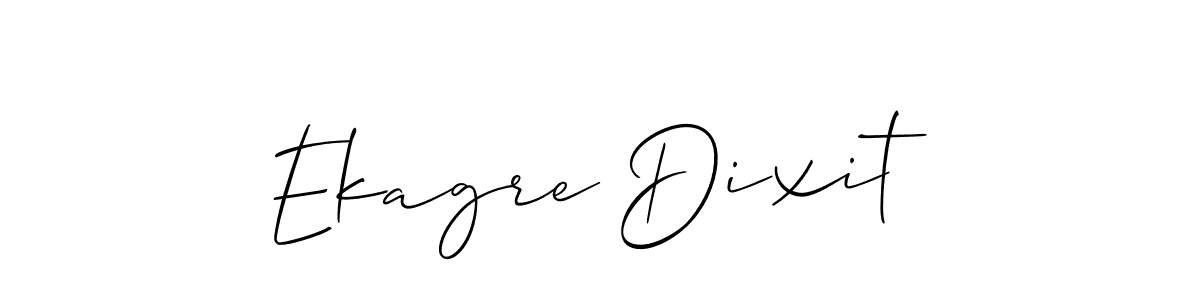 Also You can easily find your signature by using the search form. We will create Ekagre Dixit name handwritten signature images for you free of cost using Allison_Script sign style. Ekagre Dixit signature style 2 images and pictures png
