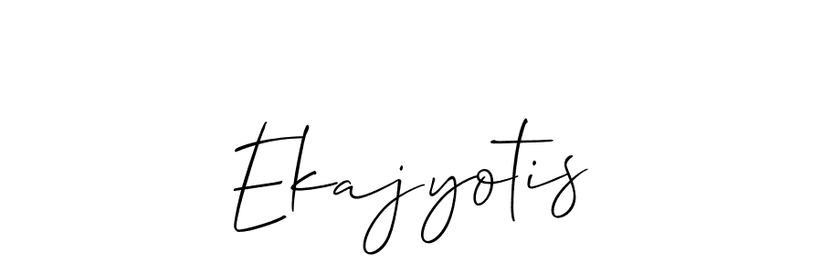 Once you've used our free online signature maker to create your best signature Allison_Script style, it's time to enjoy all of the benefits that Ekajyotis name signing documents. Ekajyotis signature style 2 images and pictures png