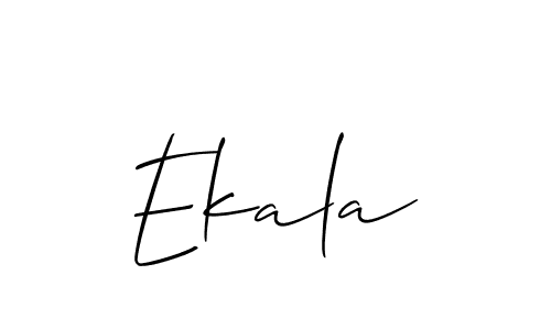 Ekala stylish signature style. Best Handwritten Sign (Allison_Script) for my name. Handwritten Signature Collection Ideas for my name Ekala. Ekala signature style 2 images and pictures png