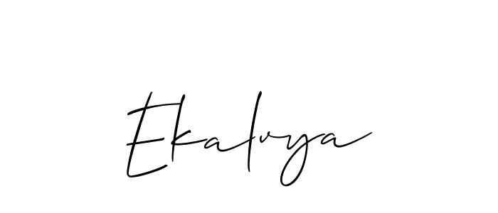 Design your own signature with our free online signature maker. With this signature software, you can create a handwritten (Allison_Script) signature for name Ekalvya. Ekalvya signature style 2 images and pictures png