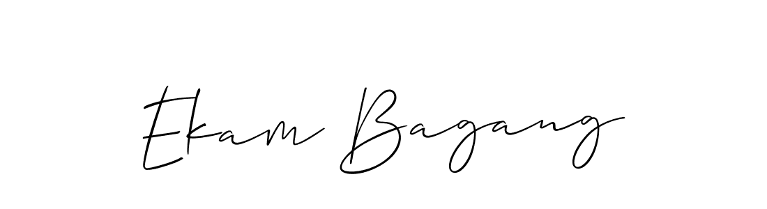 Use a signature maker to create a handwritten signature online. With this signature software, you can design (Allison_Script) your own signature for name Ekam Bagang. Ekam Bagang signature style 2 images and pictures png