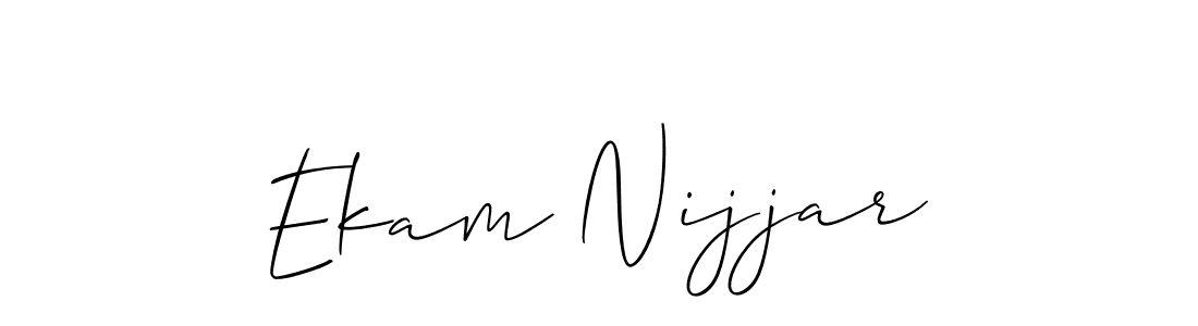 Best and Professional Signature Style for Ekam Nijjar. Allison_Script Best Signature Style Collection. Ekam Nijjar signature style 2 images and pictures png