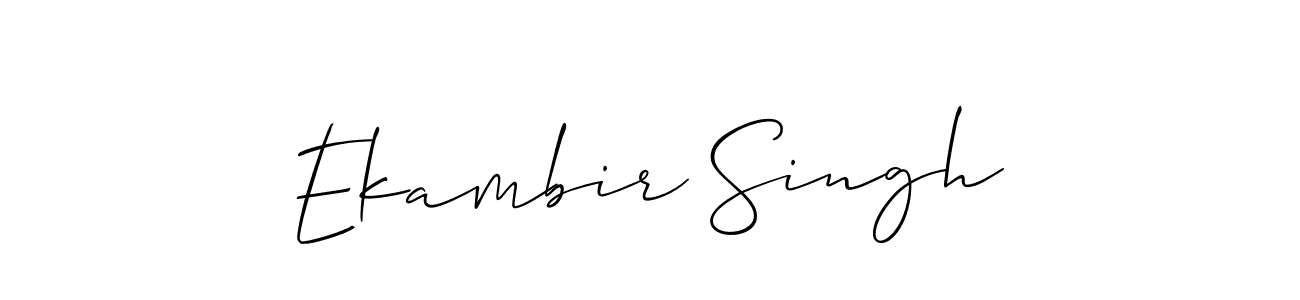 This is the best signature style for the Ekambir Singh name. Also you like these signature font (Allison_Script). Mix name signature. Ekambir Singh signature style 2 images and pictures png