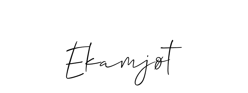 How to Draw Ekamjøt signature style? Allison_Script is a latest design signature styles for name Ekamjøt. Ekamjøt signature style 2 images and pictures png