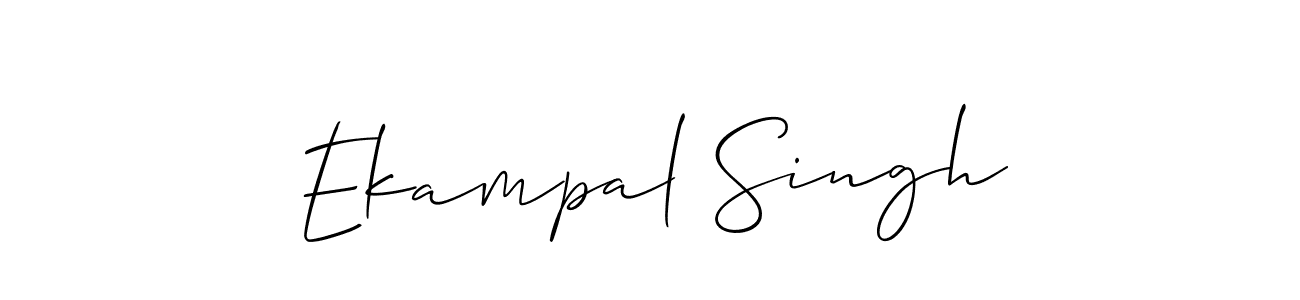 Allison_Script is a professional signature style that is perfect for those who want to add a touch of class to their signature. It is also a great choice for those who want to make their signature more unique. Get Ekampal Singh name to fancy signature for free. Ekampal Singh signature style 2 images and pictures png