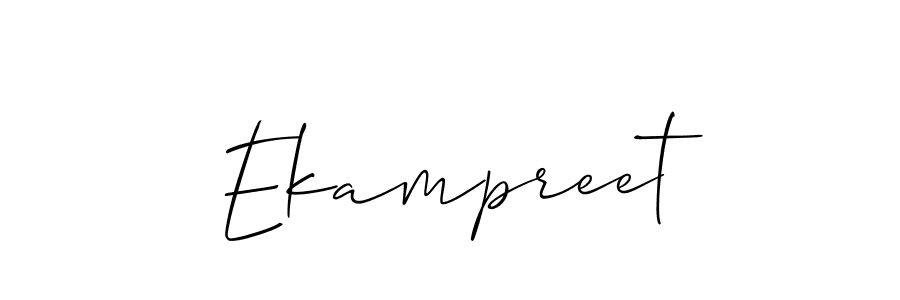Allison_Script is a professional signature style that is perfect for those who want to add a touch of class to their signature. It is also a great choice for those who want to make their signature more unique. Get Ekampreet name to fancy signature for free. Ekampreet signature style 2 images and pictures png