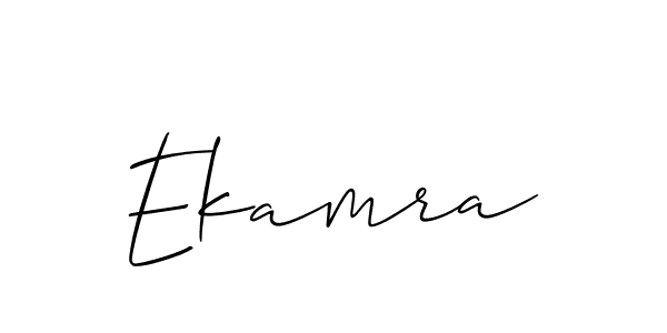Design your own signature with our free online signature maker. With this signature software, you can create a handwritten (Allison_Script) signature for name Ekamra. Ekamra signature style 2 images and pictures png