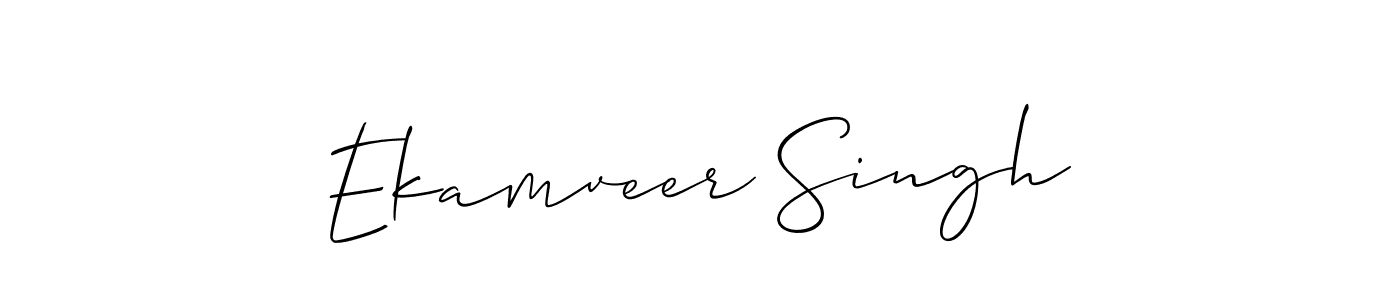 How to Draw Ekamveer Singh signature style? Allison_Script is a latest design signature styles for name Ekamveer Singh. Ekamveer Singh signature style 2 images and pictures png