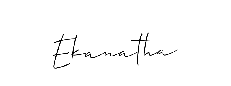 The best way (Allison_Script) to make a short signature is to pick only two or three words in your name. The name Ekanatha include a total of six letters. For converting this name. Ekanatha signature style 2 images and pictures png