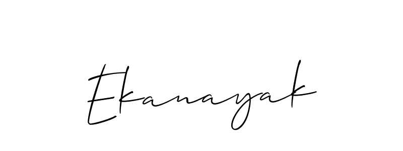 Make a beautiful signature design for name Ekanayak. With this signature (Allison_Script) style, you can create a handwritten signature for free. Ekanayak signature style 2 images and pictures png