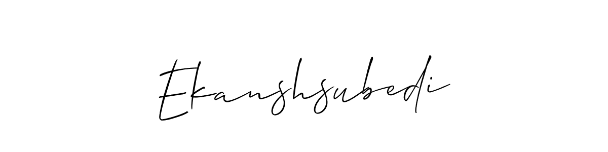 if you are searching for the best signature style for your name Ekanshsubedi. so please give up your signature search. here we have designed multiple signature styles  using Allison_Script. Ekanshsubedi signature style 2 images and pictures png