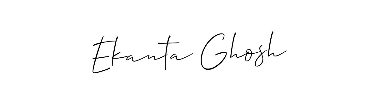 Design your own signature with our free online signature maker. With this signature software, you can create a handwritten (Allison_Script) signature for name Ekanta Ghosh. Ekanta Ghosh signature style 2 images and pictures png