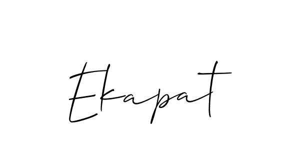 Also You can easily find your signature by using the search form. We will create Ekapat name handwritten signature images for you free of cost using Allison_Script sign style. Ekapat signature style 2 images and pictures png