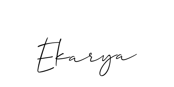 It looks lik you need a new signature style for name Ekarya. Design unique handwritten (Allison_Script) signature with our free signature maker in just a few clicks. Ekarya signature style 2 images and pictures png