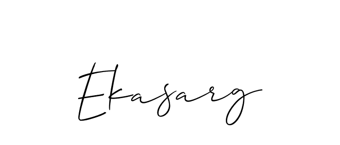 Also we have Ekasarg name is the best signature style. Create professional handwritten signature collection using Allison_Script autograph style. Ekasarg signature style 2 images and pictures png