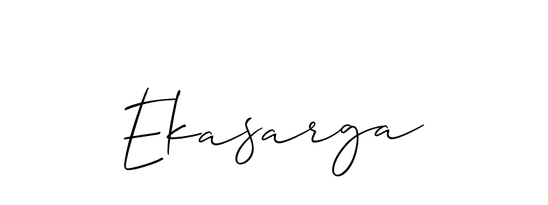 Allison_Script is a professional signature style that is perfect for those who want to add a touch of class to their signature. It is also a great choice for those who want to make their signature more unique. Get Ekasarga name to fancy signature for free. Ekasarga signature style 2 images and pictures png