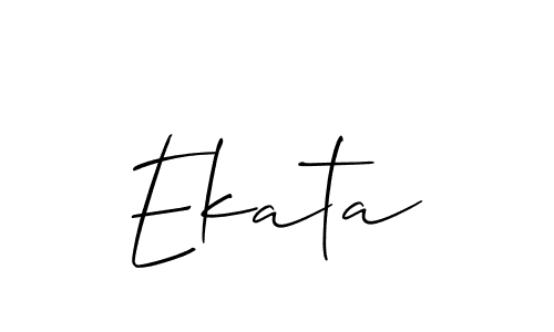 Also we have Ekata name is the best signature style. Create professional handwritten signature collection using Allison_Script autograph style. Ekata signature style 2 images and pictures png