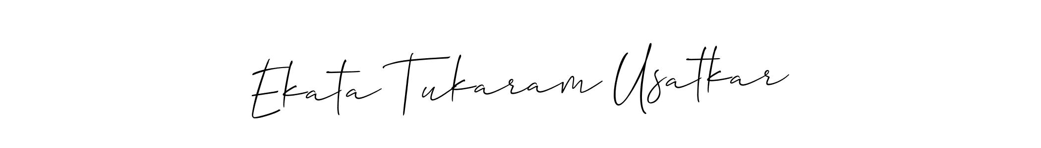 You can use this online signature creator to create a handwritten signature for the name Ekata Tukaram Usatkar. This is the best online autograph maker. Ekata Tukaram Usatkar signature style 2 images and pictures png