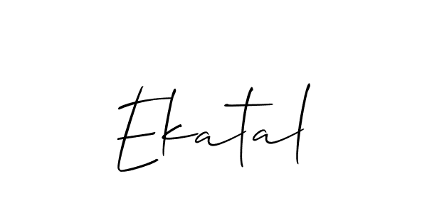 How to make Ekatal signature? Allison_Script is a professional autograph style. Create handwritten signature for Ekatal name. Ekatal signature style 2 images and pictures png