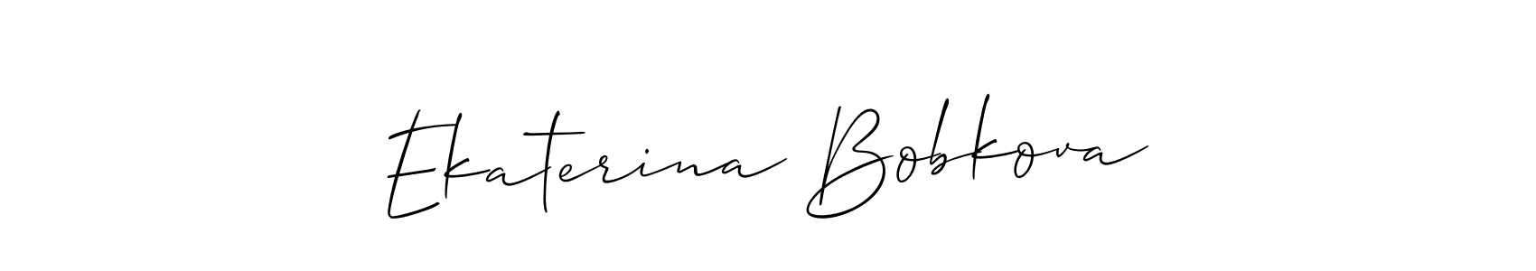 Also we have Ekaterina Bobkova name is the best signature style. Create professional handwritten signature collection using Allison_Script autograph style. Ekaterina Bobkova signature style 2 images and pictures png