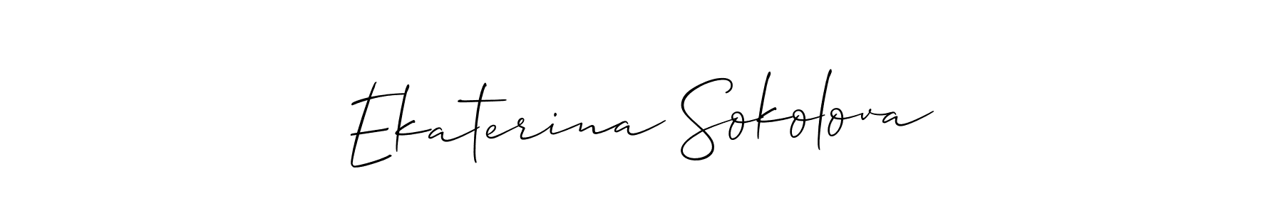 if you are searching for the best signature style for your name Ekaterina Sokolova. so please give up your signature search. here we have designed multiple signature styles  using Allison_Script. Ekaterina Sokolova signature style 2 images and pictures png