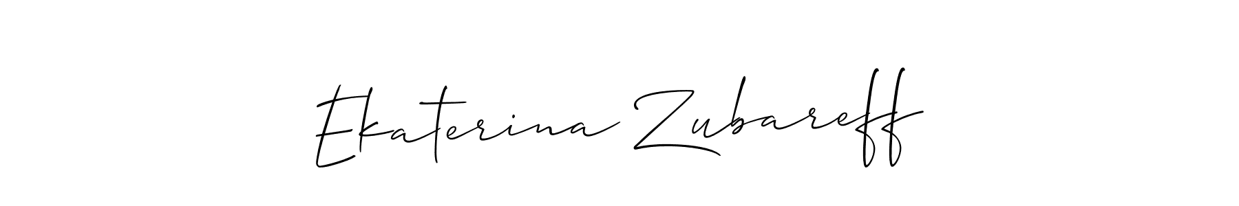 Ekaterina Zubareff stylish signature style. Best Handwritten Sign (Allison_Script) for my name. Handwritten Signature Collection Ideas for my name Ekaterina Zubareff. Ekaterina Zubareff signature style 2 images and pictures png