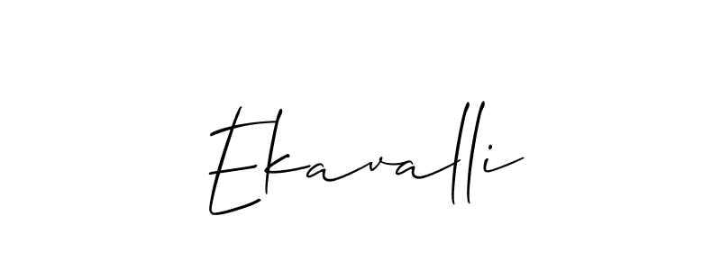 Ekavalli stylish signature style. Best Handwritten Sign (Allison_Script) for my name. Handwritten Signature Collection Ideas for my name Ekavalli. Ekavalli signature style 2 images and pictures png