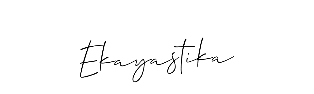 Ekayastika stylish signature style. Best Handwritten Sign (Allison_Script) for my name. Handwritten Signature Collection Ideas for my name Ekayastika. Ekayastika signature style 2 images and pictures png