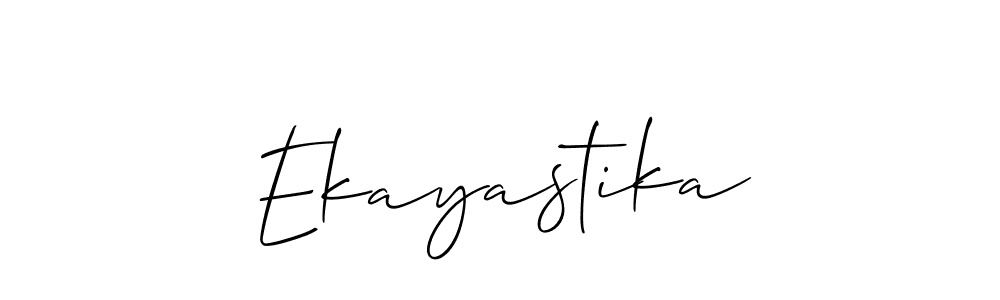 Ekayastika stylish signature style. Best Handwritten Sign (Allison_Script) for my name. Handwritten Signature Collection Ideas for my name Ekayastika. Ekayastika signature style 2 images and pictures png