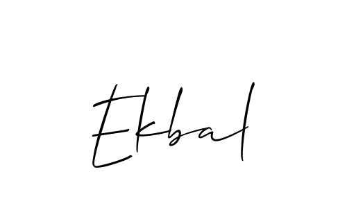 It looks lik you need a new signature style for name Ekbal. Design unique handwritten (Allison_Script) signature with our free signature maker in just a few clicks. Ekbal signature style 2 images and pictures png