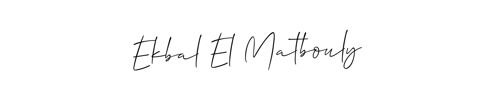 Here are the top 10 professional signature styles for the name Ekbal El Matbouly. These are the best autograph styles you can use for your name. Ekbal El Matbouly signature style 2 images and pictures png