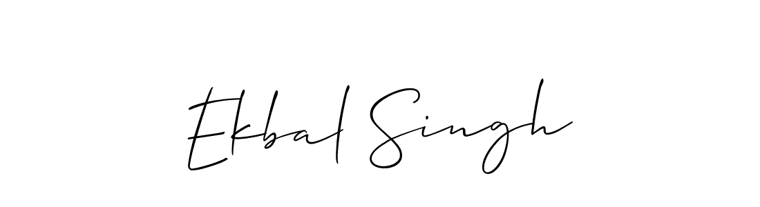 Also we have Ekbal Singh name is the best signature style. Create professional handwritten signature collection using Allison_Script autograph style. Ekbal Singh signature style 2 images and pictures png