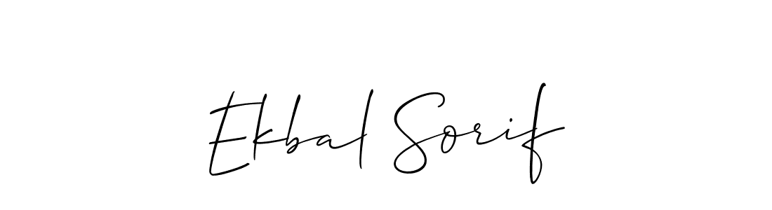 How to Draw Ekbal Sorif signature style? Allison_Script is a latest design signature styles for name Ekbal Sorif. Ekbal Sorif signature style 2 images and pictures png