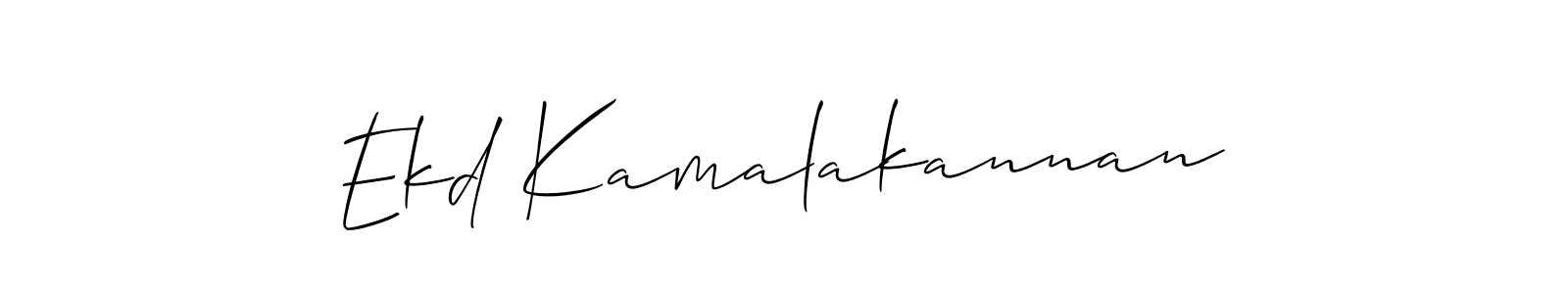 How to make Ekd Kamalakannan signature? Allison_Script is a professional autograph style. Create handwritten signature for Ekd Kamalakannan name. Ekd Kamalakannan signature style 2 images and pictures png