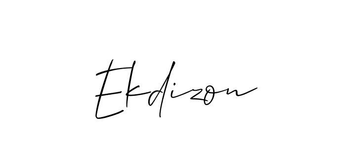 Allison_Script is a professional signature style that is perfect for those who want to add a touch of class to their signature. It is also a great choice for those who want to make their signature more unique. Get Ekdizon name to fancy signature for free. Ekdizon signature style 2 images and pictures png