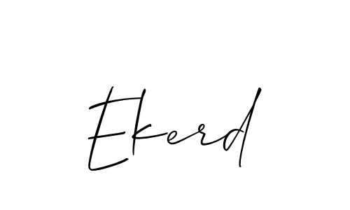 Best and Professional Signature Style for Ekerd. Allison_Script Best Signature Style Collection. Ekerd signature style 2 images and pictures png