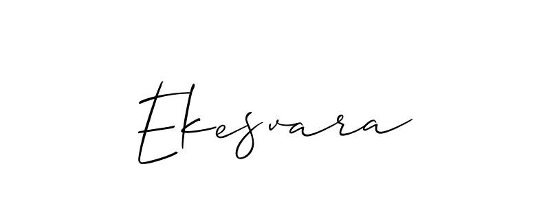 Create a beautiful signature design for name Ekesvara. With this signature (Allison_Script) fonts, you can make a handwritten signature for free. Ekesvara signature style 2 images and pictures png