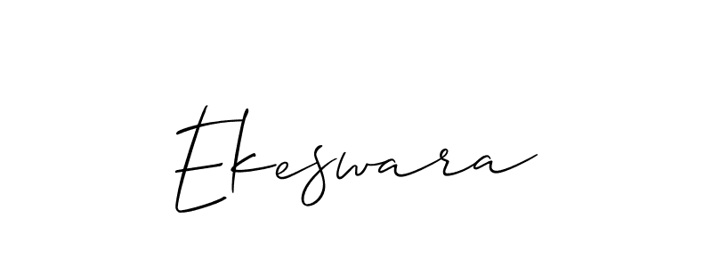 Create a beautiful signature design for name Ekeswara. With this signature (Allison_Script) fonts, you can make a handwritten signature for free. Ekeswara signature style 2 images and pictures png